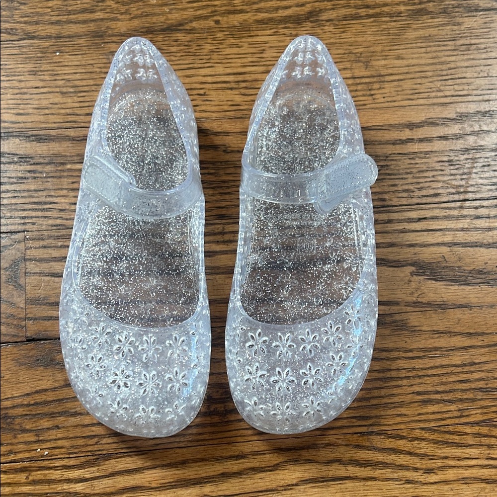 Kids Glittery Clear Shoes